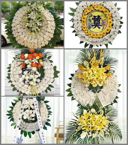 湖北武汉市新洲区仓埠街道甘庙村花圈速递